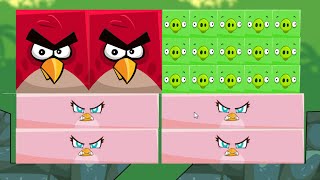 Angry Birds Kick Piggies - HELP STELLA ESCAPE FROM ALL TINY SQUARE PIGGIES!