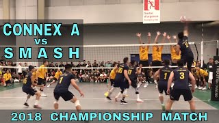 NACIVT 2018 Finals - Connex A vs Smash (9 Man Volleyball)