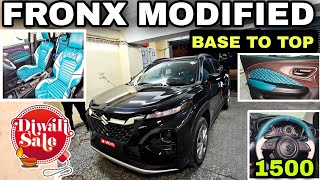 2025 FRONX MODIFIED BASE TO TOP✅ FRONX MODIFICATIONS ✅ REAR AC✅#fronxsigma #fronx #youtube#trending