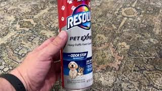 Resolve Pet Specialist Heavy Traffic Foam, Carpet Cleaner, Pet Stain And Odor Remover Review