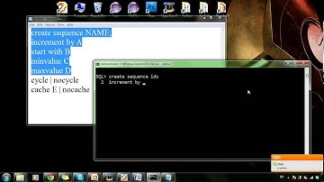ORACLE SQL 45: Create & Drop Sequence