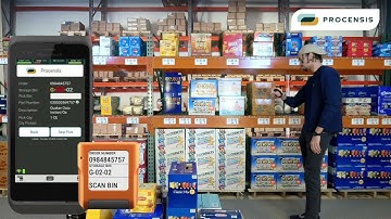 Procensis Demo Mixed Case Pick Honeywell CT40 & ProGlove MARK Display LIVE