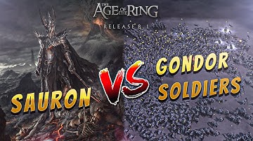 Sauron vs Gondor Soldiers! 1 vs 5250 units | Age of the Ring mod 8.1 | Epic Battle!