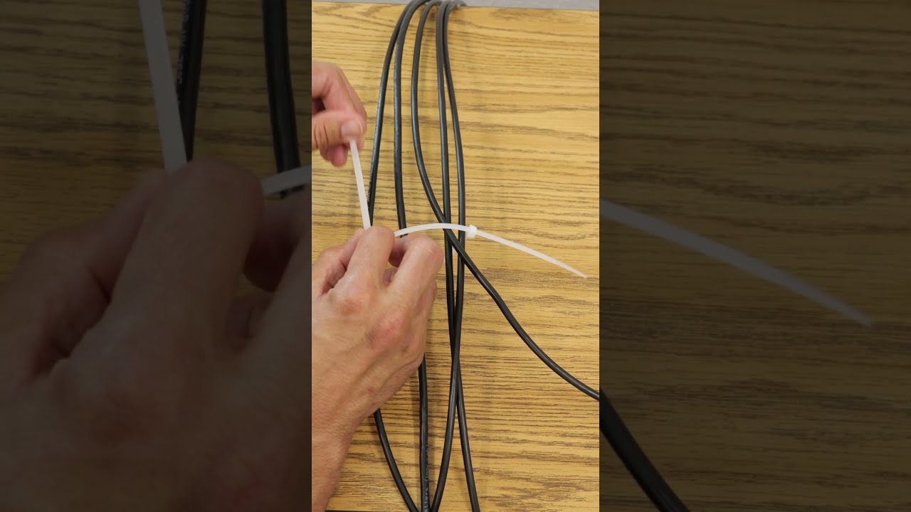 This Zip Tie Trick Keeps Cables Super Organized 