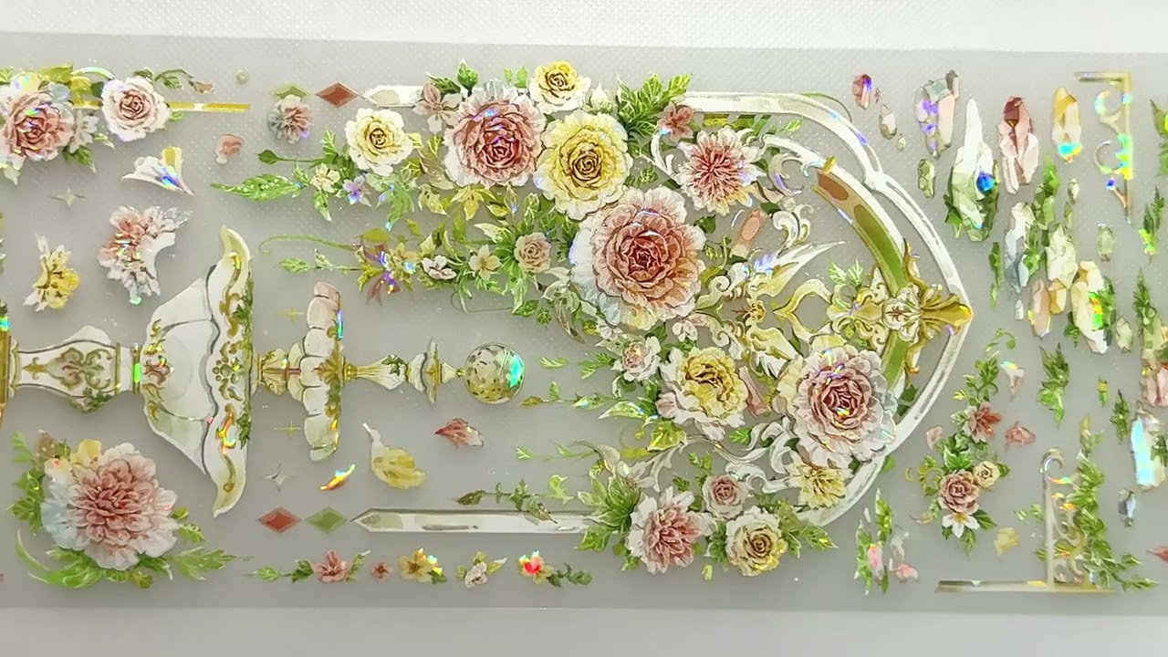 ✩残量確認✩J314＃莹莹朝露(贝壳光)一木一横切り売り海外人物マステ