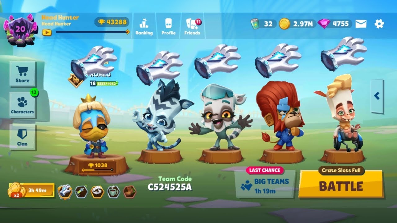 Zooba Squad Duke Jade Joy Romeo Paco new items zooba electric gauntlet