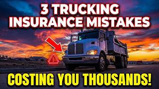3 Trucking Insurance Mistakes Costing You THOUSANDS on Insurance