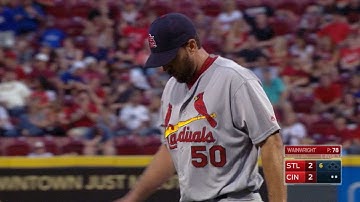 STL@CIN: Wainwright fans nine, holds Reds to two runs