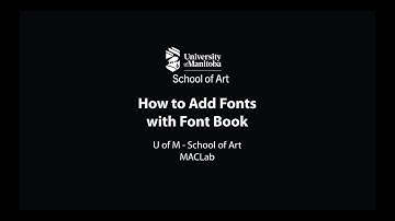 MACLab How To - How to Add Fonts with Font Book 2025