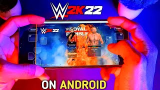 Playing WWE 2K22 ON ANDROID | WWE 2K22 Android Gameplay 😱