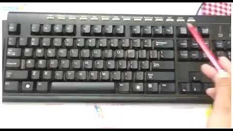 Chapter- 4  Keyboard- Special Keys