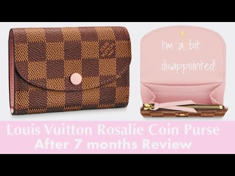LOUIS VUITTON ROSALIE COIN PURSE REVIEW PLUS PROS AND CONS AFTER 7 MONTHS  OF USING IT EVERYDAY. 