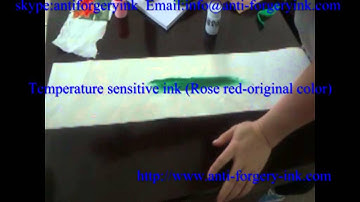 Anti-forgery Ink,temperature sensitive ink,light sensitive ink, heat sensitive ink