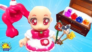 【プリキュアが髪を隠されてハゲになっちゃった！】お菓子の家やお城で鍵探し☆ HUGっと！プリキュアもスライムやお風呂で探すよ☆ たまごMammy