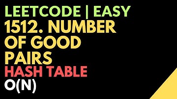 Leetcode | Easy | 1512. Number of Good Pairs | Hash Table | Time: O(N) | Javascript