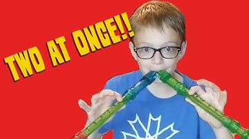 Chris plays 2 recorders at once!