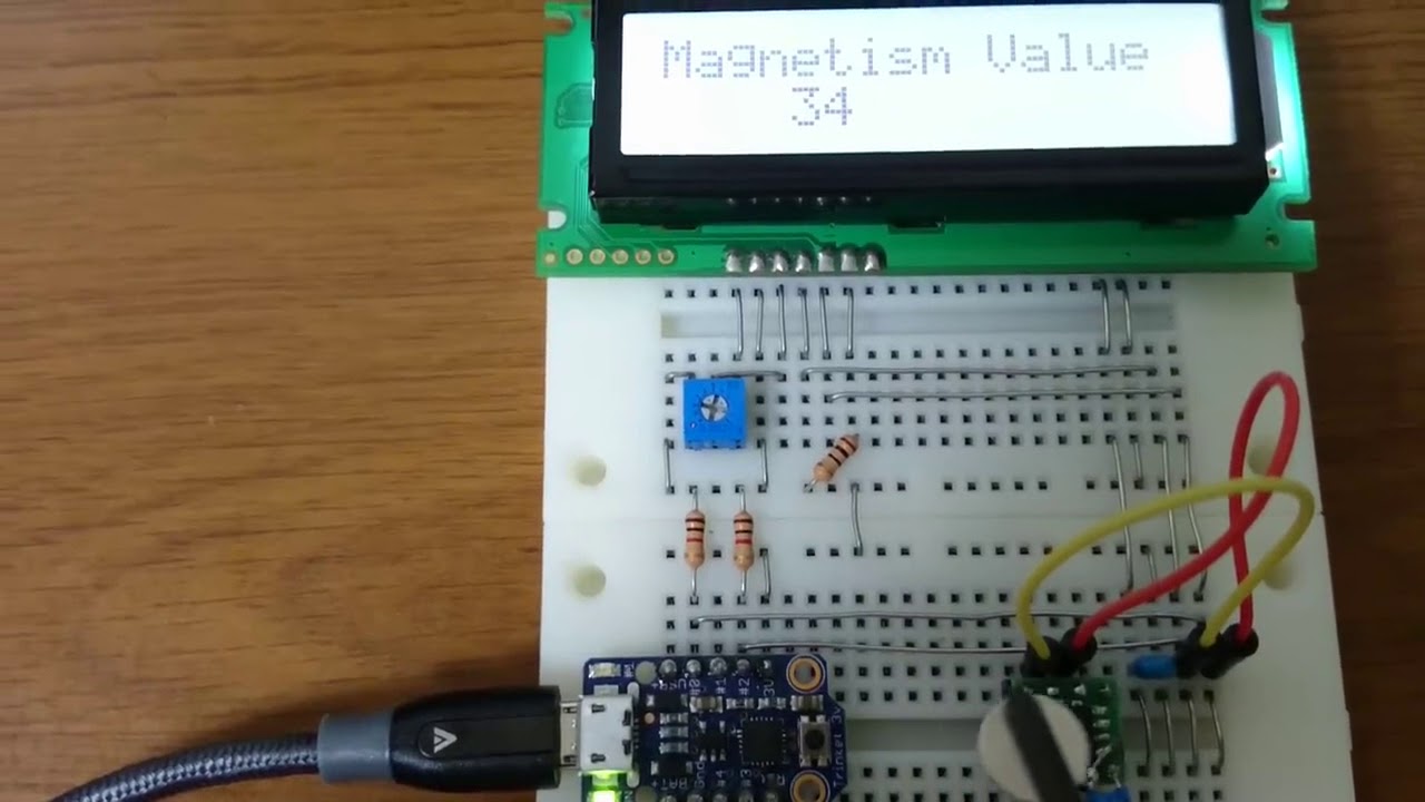 Demonstration of ams AS5510 Linear Position Sensor - YouTube