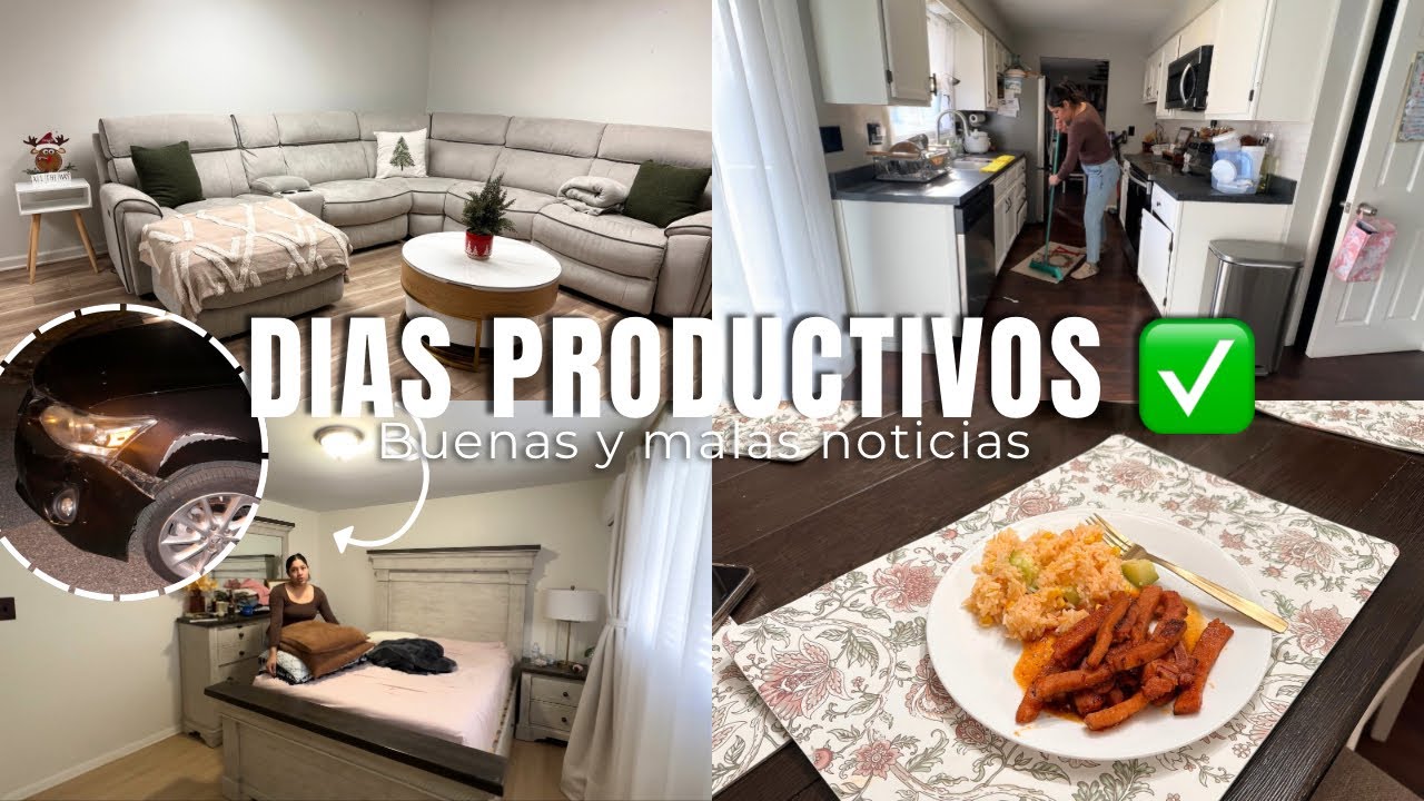 DIAS PRODUCTIVOS EN CASA | TENGO BUENAS Y MALAS NOTICIAS 😭| 