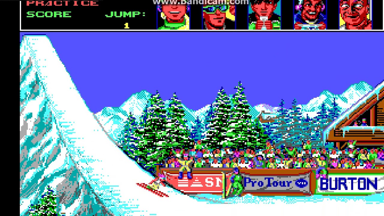 ski or die - 90s Dos Game - YouTube