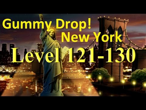 Gummy Drop! Конфетки! - New York Level 121 - 130 Walkthrough прохождение