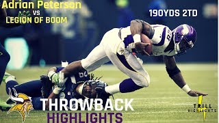 The Game Adrian Peterson Dominated The Legion of Boom | Throwback Highlights 11.04.2012