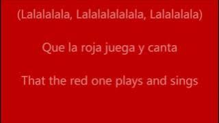 La Roja Baila - Letra (  English Lyrics translation) ft. Sergio Ramos