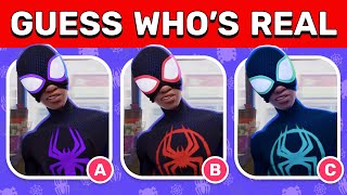 Guess the Real SpiderMan Characters | Across the Spider Verse Movie Quiz