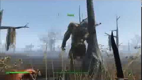 Fallout 4 - Behemoth One Hit Melee Kill!