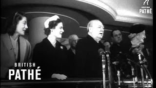 Winston Churchill Arrives In New York AKA Churchill New York (1950-1959)