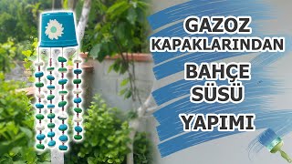 Gazoz Kapaklarından Neler Yapılır ? - Bahçe Süsü Yapımı Bottle Cap Ideas Diy