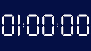 1 Hour Aesthetic Navy Blue Countdown (Soft Alarm Included) screenshot 4