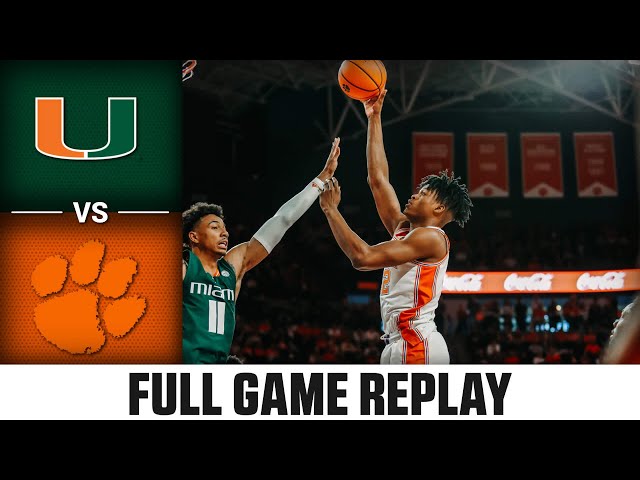 Miami Hurricanes basketball at Clemson in photos