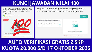 JAWABAN Webinar Penguatan Skrining Penglihatan dan Penyediaan Alat Bantu Berkualitas Angkatan 1
