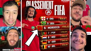 🚨 MOROCCO 🇲🇦 IS NOW 6TH IN THE WORLD IN THE FIFA RANKINGS AFTER PORTUGAL'S DRAW 😱