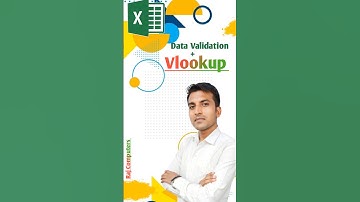 Data Validation + Vlookup formula in excel |Raj Computers |Raj sir #shorts #rajcomputers #rajsir