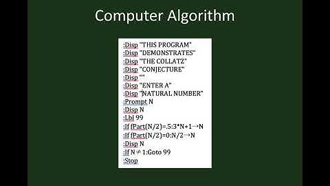 Collatz Conjecture Algorithm