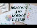 2022 GOALS & WORD OF THE YEAR | USING BOTH MAKSELIFE & POWERSHEETS GOAL PLANNING SYSTEMS