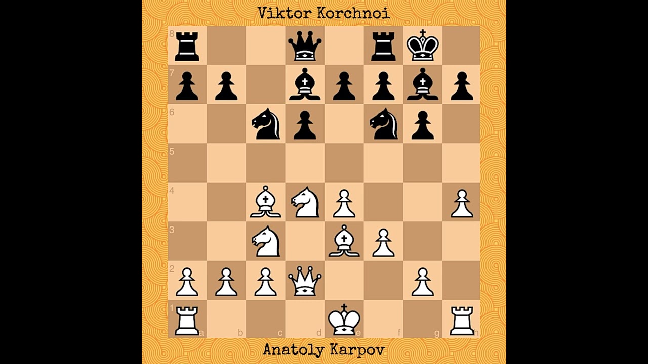 PARTIDAS DE XADREZ COMENTADAS: KARPOV x KORCHNOI, 1974