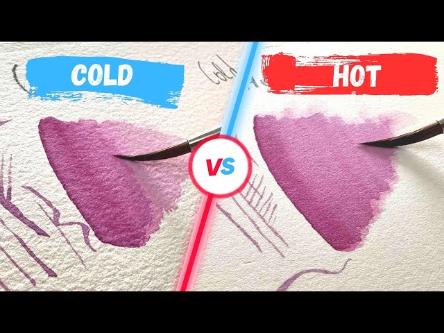 ARCHES COLD PRESSED vs HOT PRESSED WATERCOLOR PAPER