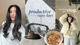 rainy productive days  | editing, tidying up, cooking & shopping