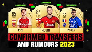 FIFA 23 | NEW CONFIRMED TRANSFERS & RUMOURS! 🤪🔥 ft. Mount, Rice, Pogba... etc image