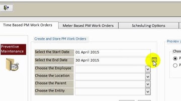 Create Time based PM Work Orders in Omega CMMS Software