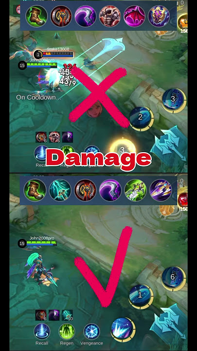 Tank Build VS Damage Build|Alpha.@MobileLegends5v5MOBA #alphatutorial #mobilelegendstipsandtricks