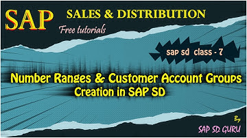 How to create Number ranges #customer account groups #account groups #vbn1 #number range #sap #sapsd
