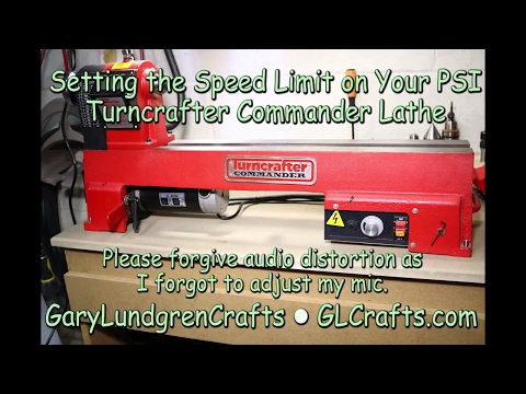 Setting Speed Limit on the PSI Lathe  Ep.2017-13