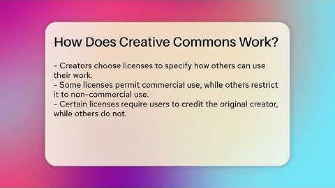 How Does Creative Commons Work? - Everyday-Networking