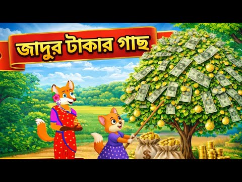 জাদুর টাকার গাছ | Jadur takar gass | Siyaler cartoon | Rupkothar golpo | Moral story | Cartoons