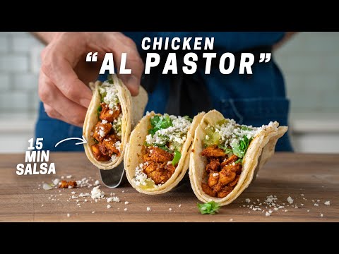 EASY 30 MINUTE CHICKEN AL PASTOR TACOS  WEEKNIGHTING