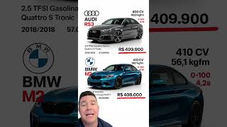 Audi RS3 ou BMW M2?
