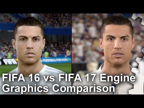 FIFA 16 vs FIFA 17 Engine Technology Graphics Comparison